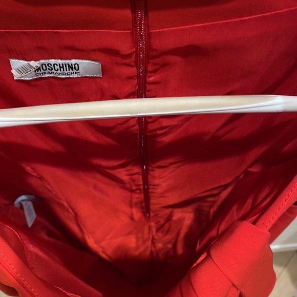 MOSCHINO CHEAP AND CHIC red dress s 10 - Picture 13 of 13